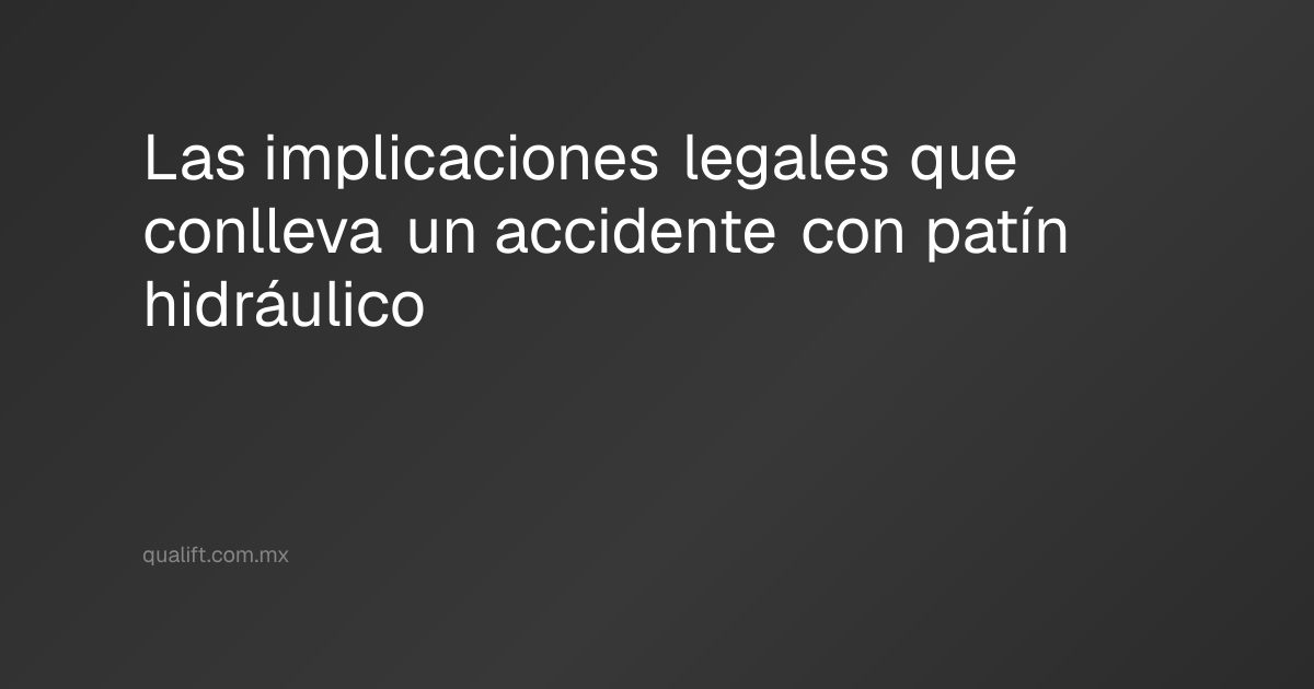 Las implicaciones legales que conlleva un accidente con patín ...
